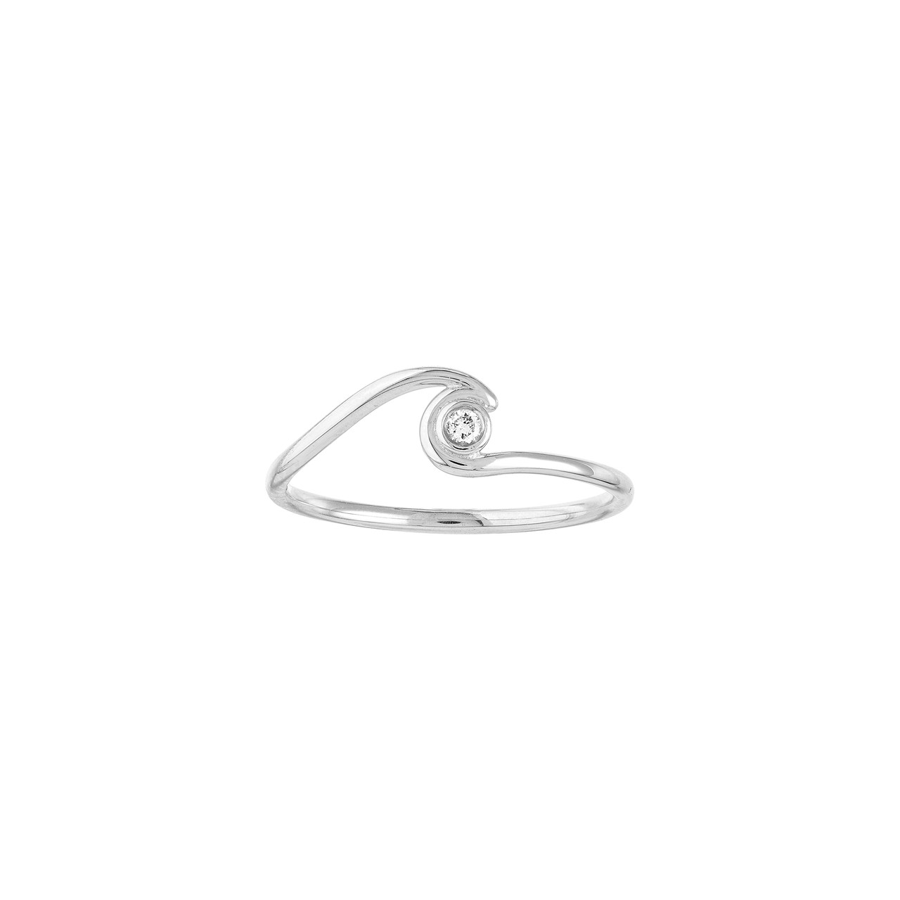 Diamond Wave Ring