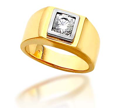 Men's Solitaire Diamond Ring